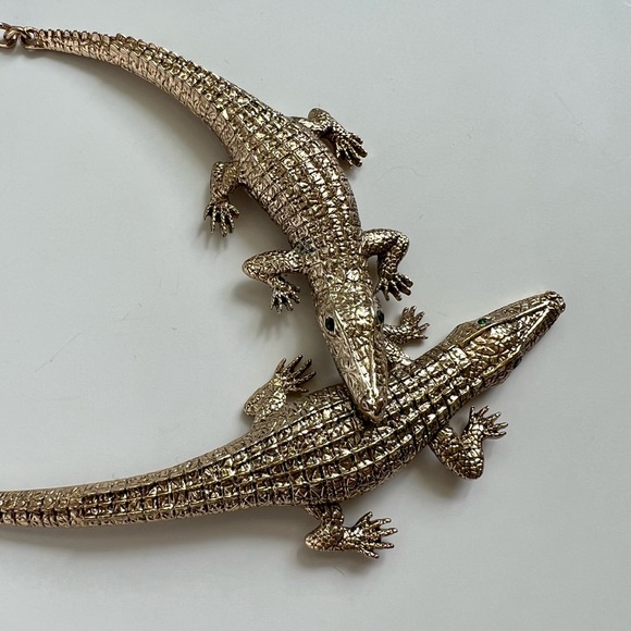 H&M double crocodile necklace - Picture 4 of 10